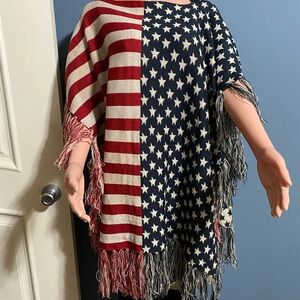 Code Stars and Stripes Poncho